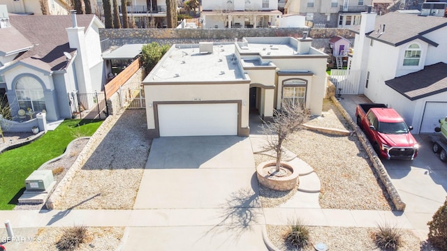 drone / aerial view featuring a residential view