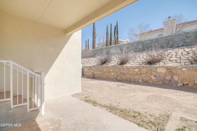 view of patio / terrace featuring a fenced backyard