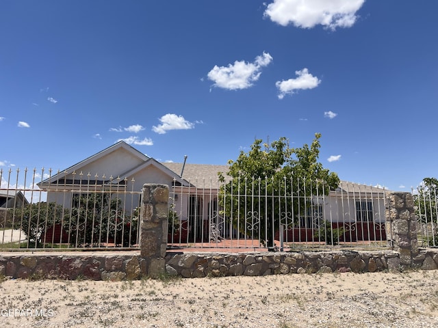 225 Peyton Rd, El Paso, TX 79928 - unfinished property featuring fence and stucco siding
