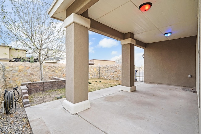 view of patio / terrace with a fenced backyard