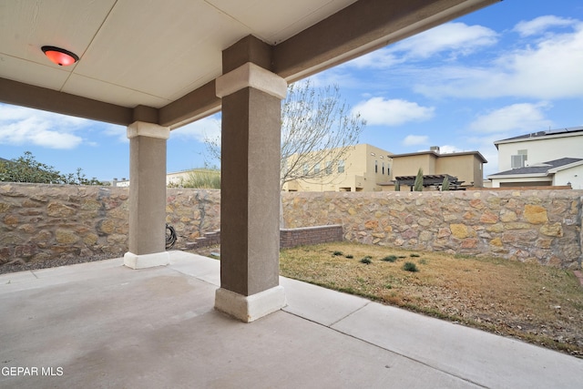 view of patio / terrace featuring a fenced backyard