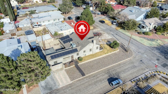 birds eye view of property featuring a residential view