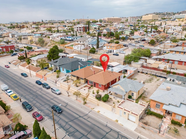 drone / aerial view featuring a residential view