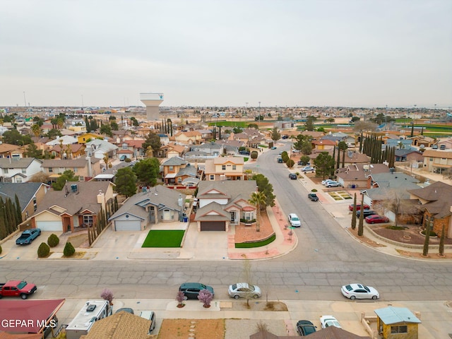 drone / aerial view featuring a residential view