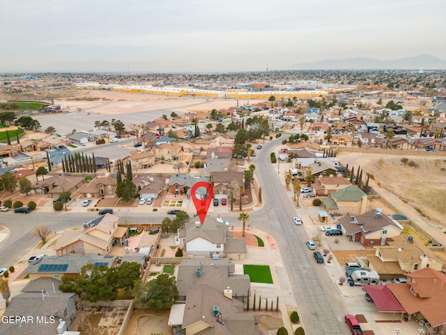 bird's eye view featuring a residential view