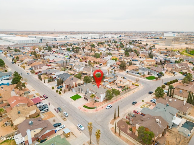 aerial view featuring a residential view