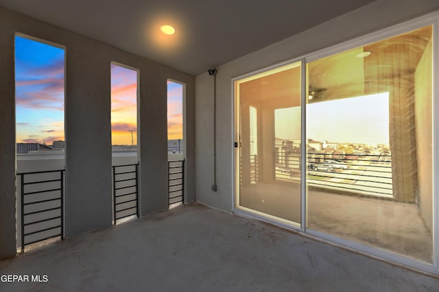 interior space featuring concrete flooring