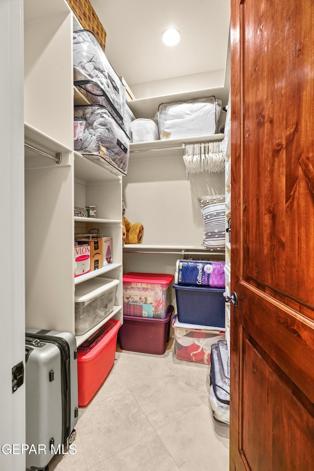 view of storage