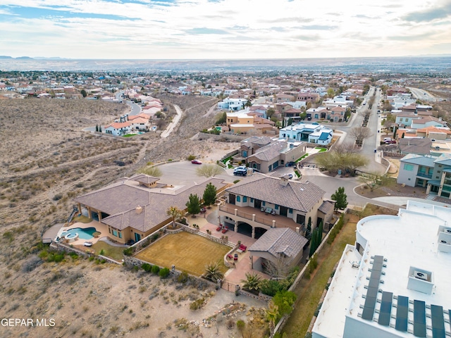 bird's eye view featuring a residential view