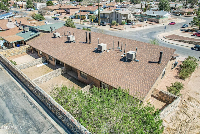 aerial view featuring a residential view