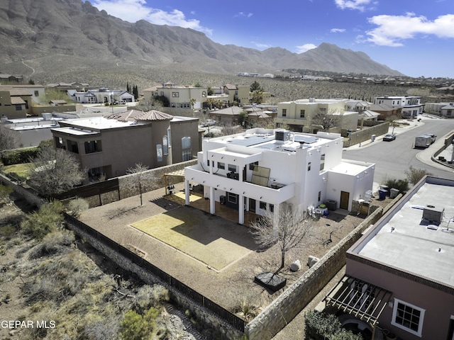 mountain view with a residential view