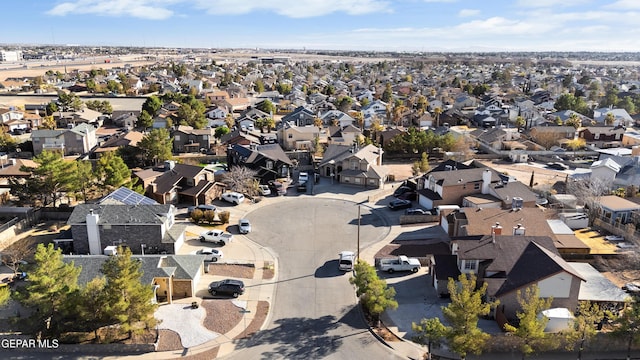 aerial view featuring a residential view