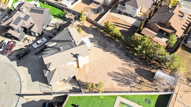 drone / aerial view featuring a residential view