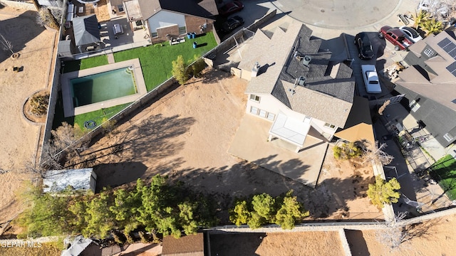 birds eye view of property featuring a residential view