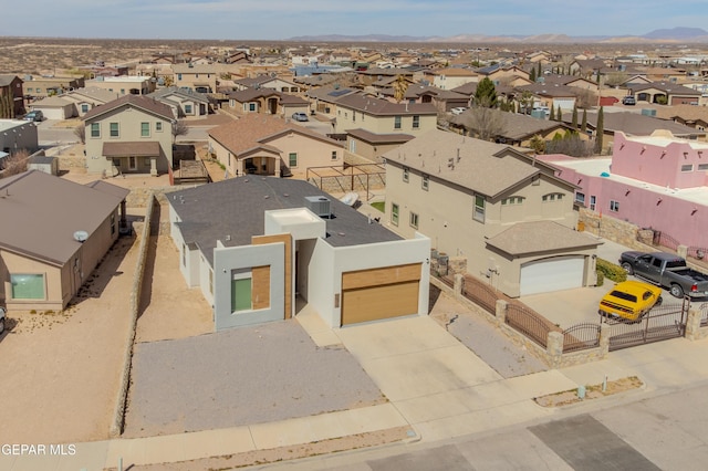 aerial view featuring a residential view