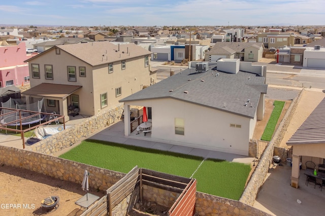 drone / aerial view featuring a residential view