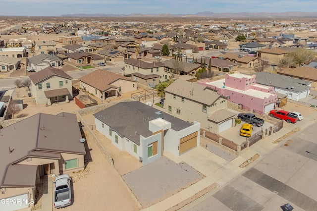 drone / aerial view featuring a residential view