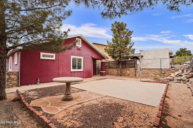 view of patio / terrace with fence