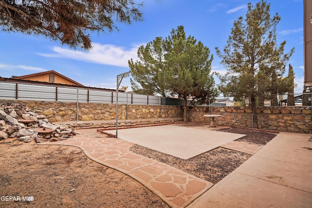 view of patio / terrace with a fenced backyard