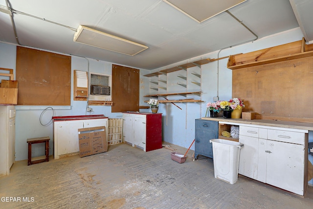 kitchen featuring white cabinets