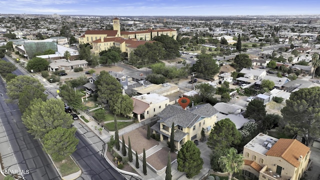 bird's eye view with a residential view