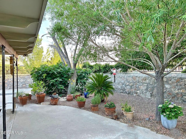 view of patio / terrace featuring a fenced backyard