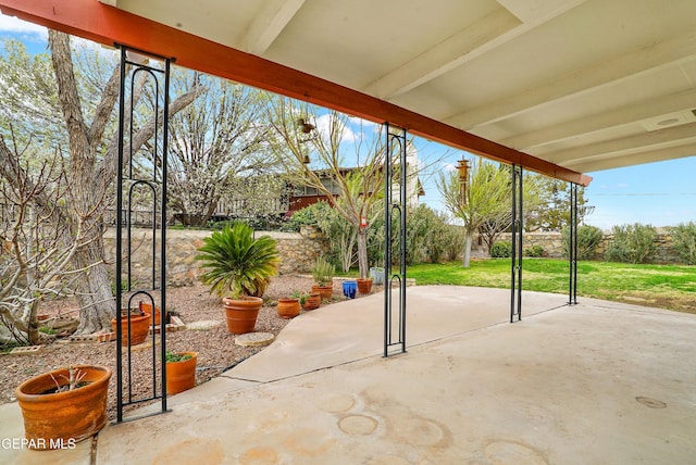 view of patio