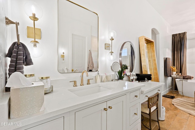 bathroom featuring vanity