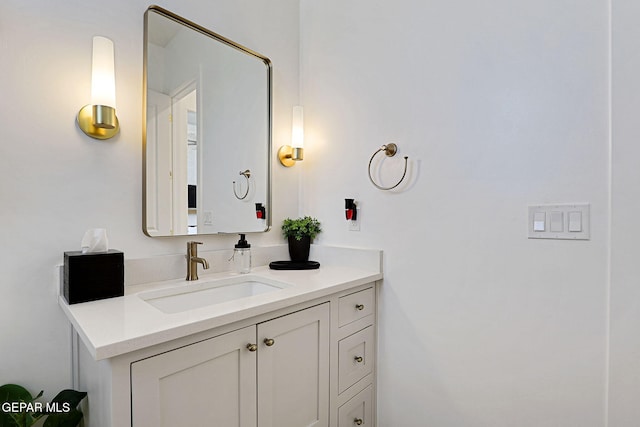 bathroom with vanity