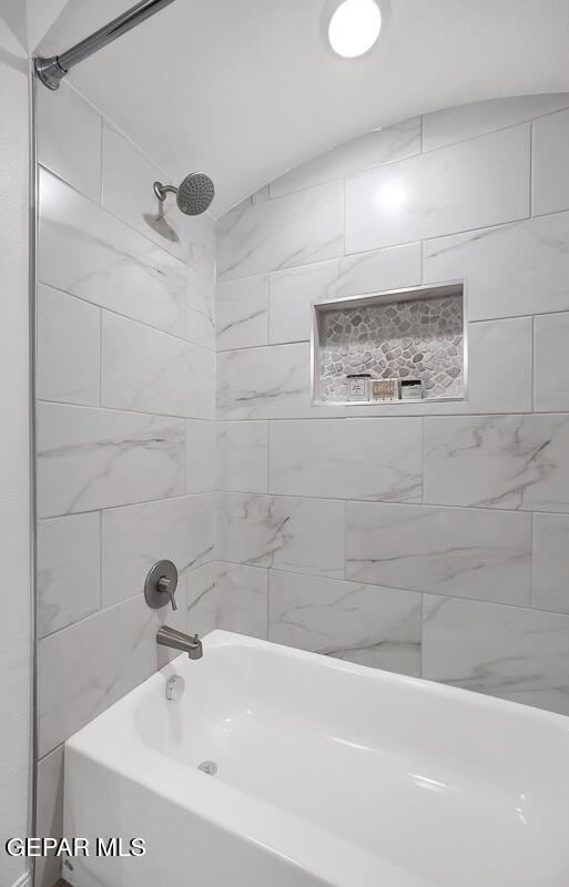 full bathroom featuring shower / bathtub combination