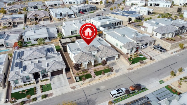 bird's eye view featuring a residential view