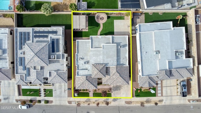 birds eye view of property featuring a residential view