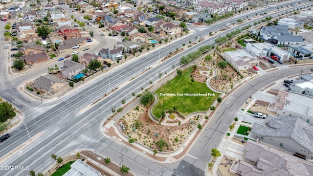 bird's eye view featuring a residential view