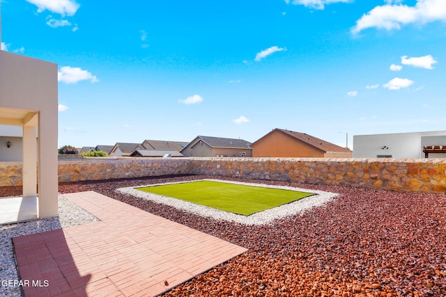 view of yard with a patio