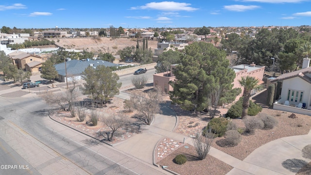 drone / aerial view with a residential view