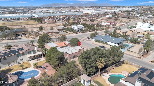 bird's eye view featuring a residential view