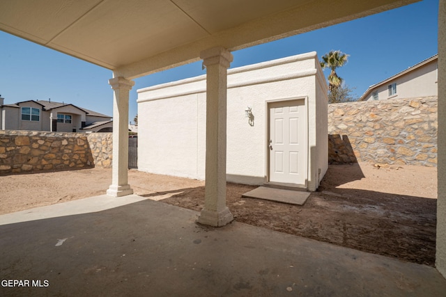 view of patio / terrace featuring a fenced backyard