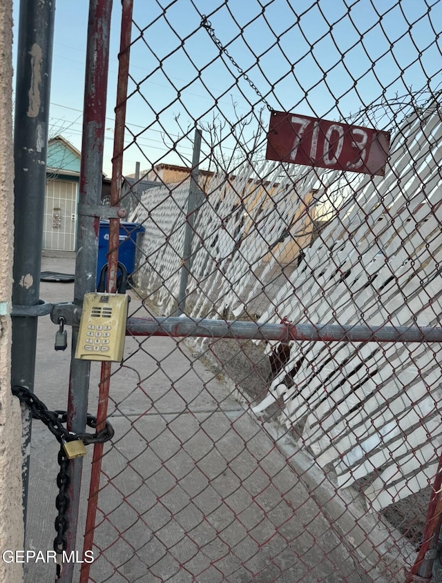 exterior details featuring fence