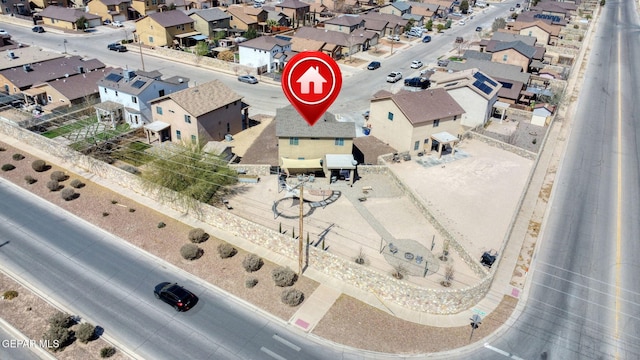 birds eye view of property featuring a residential view