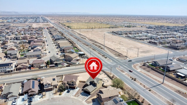 aerial view featuring a residential view