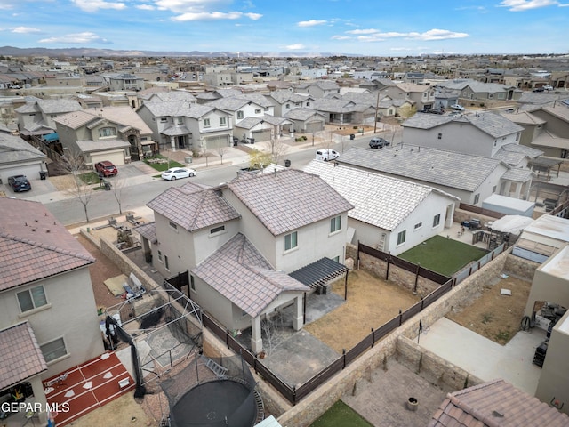 drone / aerial view featuring a residential view