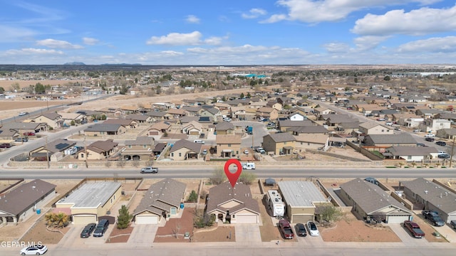 aerial view featuring a residential view