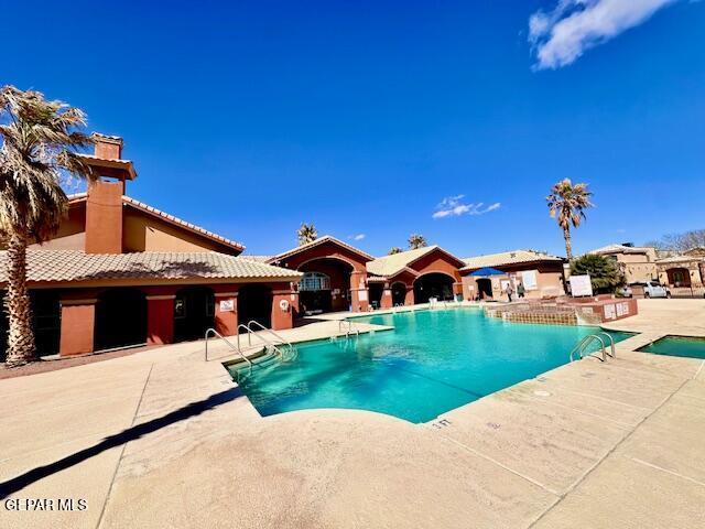 pool featuring a patio