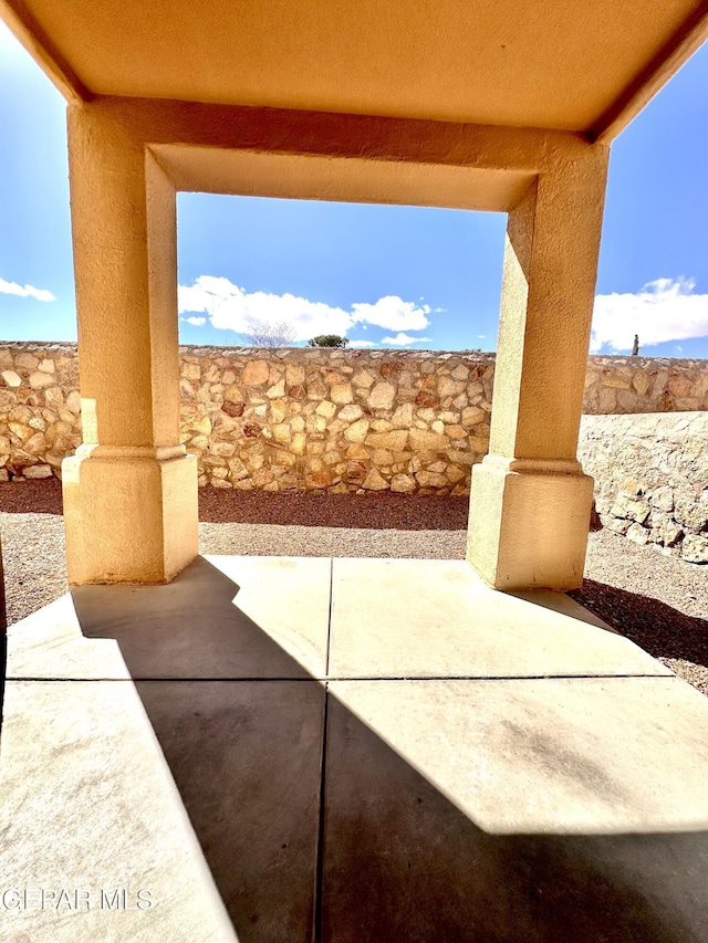 view of patio / terrace with a fenced backyard