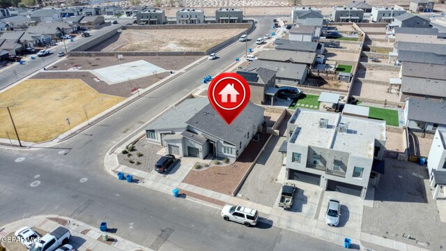 bird's eye view featuring a residential view