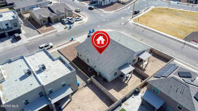 birds eye view of property featuring a residential view