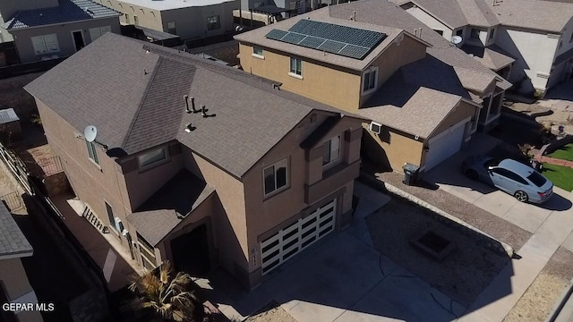 aerial view featuring a residential view