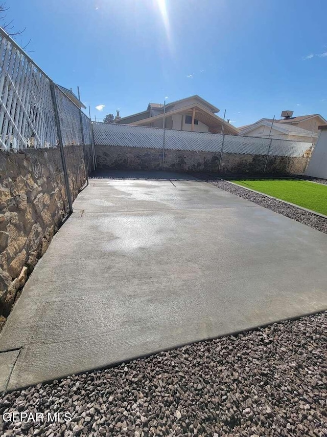 view of patio / terrace with fence