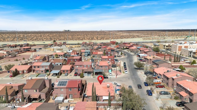 aerial view featuring a residential view