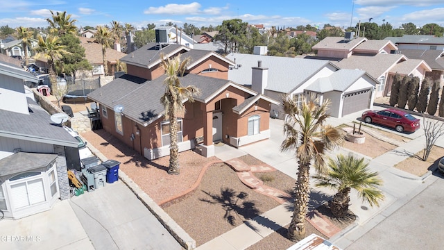 birds eye view of property featuring a residential view